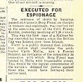 Carmelo Borg Pisani executed, Times of Malta 29 Nov 1942 (excerpt)