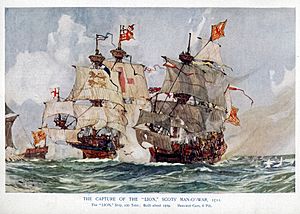 Charles Edward Dixon HMS Lion 1509, captured 1511 Royal Scottish Navy