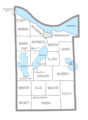 Cheboygan County, MI census map