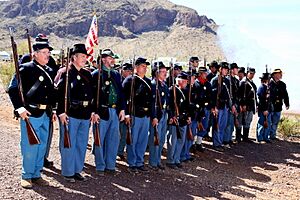 Civil War battle re-enactment