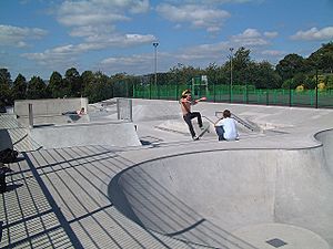Clitheroe Skatepark - geograph.org.uk - 236332