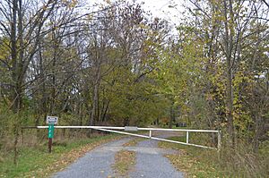 Cold Spring Farm gated driveway