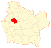 Map of Galvarino commune in Araucanía Region