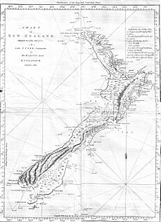 Cook chart of New Zealand