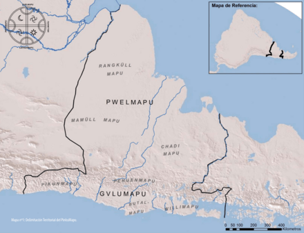 Delimitación territorial del Wallmapu