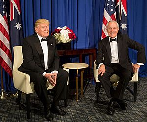 Donald Trump and Malcolm Turnbull 2017