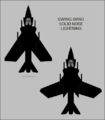 English Electric Sea Lightning FAW.1 top-view silhouette