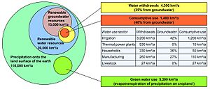 Global Values of Water Resources and Water Use