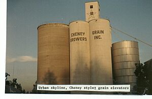 Grain elevators, Cheney, WA. (1666871549)