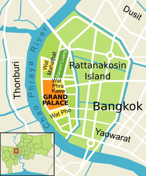 Grand Palace location Map
