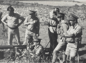 HKVDC Vickers machine gun training in New Territories