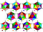Hemi-icosahedron coloured