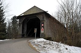 Covered wood bridge of Hasle-Rüegsau.