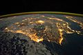 Iberian Peninsula at Night - NASA Earth Observatory