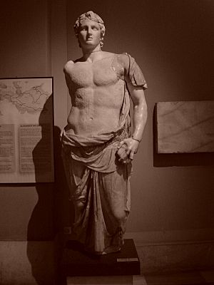 Istanbul - Museo archeol. - Alessandro Magno (firmata Menas) - sec. III a.C. - da Magnesia - Foto G. Dall'Orto 28-5-2006 b-n.jpg