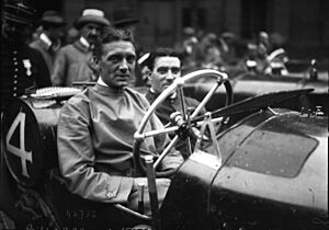 John Hancock at the 1914 French Grand Prix