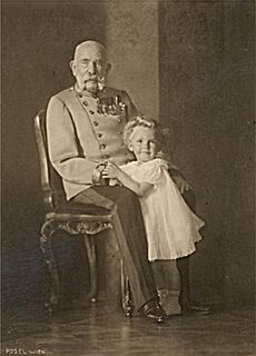 Kaiser Franz Joseph I. and Otto (15.09.1914)
