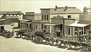Larimer Street, Denver, 1860 - published 1901