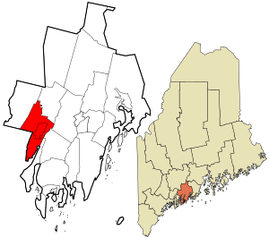 Location in Lincoln County and the state of Maine.