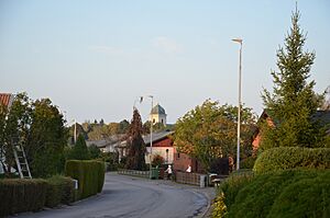 Ljunga, east of Norrköping, Sweden. In the background Dagsberg church.