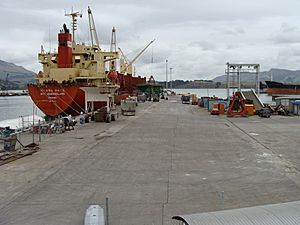 Lyttelton Port wharf 2