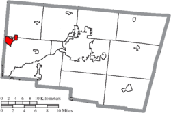 Location of New Carlisle in Clark County
