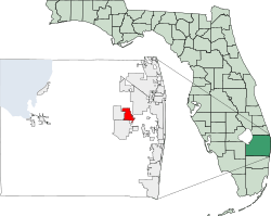 Location of Royal Palm Beach in Palm Beach County, Florida
