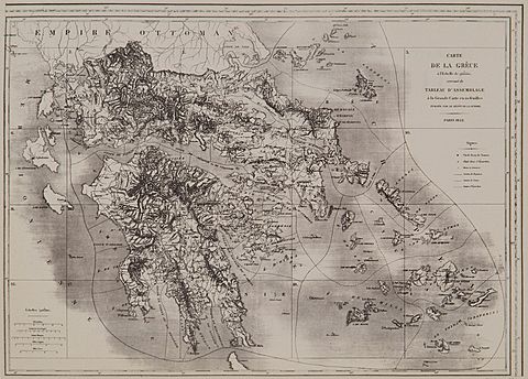 Map of Greece - Peytier Eugène - 1852