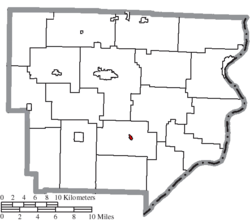 Location of Antioch in Monroe County