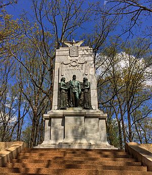 Monument to the Illinois soldiers who died on 27 June, 1864. Kennesaw Mountain National Battlefield Park, Marietta, Georgia.jpg