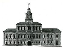 Moscow Red Square rathaus, survey by Bove, 1816