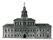 Moscow Red Square rathaus, survey by Bove, 1816