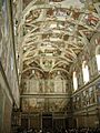 Musei vaticani, cappella sistina, retro 02