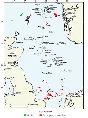 North Sea oil Facts for Kids