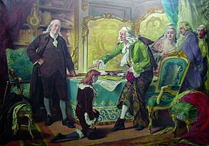Pedro Américo - Voltaire abençoando o neto de Franklin em nome de Deus e da Liberdade