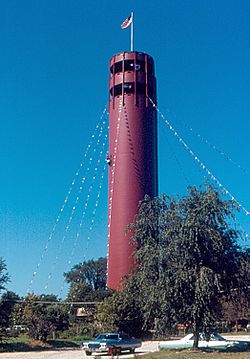 Tower Park water tower, 1970