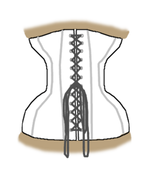 Pipestem corset