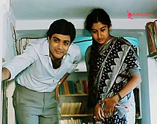Prosenjit Chatterjee and Satabdi Roy in Atanka (1986)