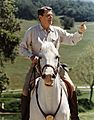 Reagan on horseback