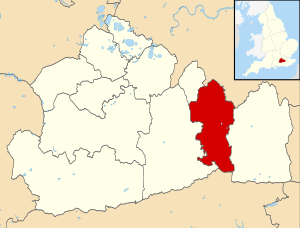 Reigate and Banstead UK locator map