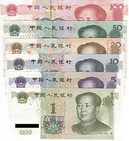 Renminbi banknotes