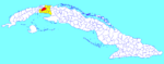 San José de las Lajas (Cuban municipal map)