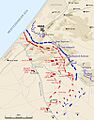 Second Battle of Gaza map
