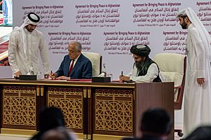 Secretary Pompeo Participates in a Signing Ceremony in Doha (49601220548)