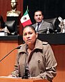 Senadora Ana Lilia Rivera Rivera en el pleno
