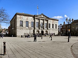 Shire Hall and Market Square, Stafford, geograph 2358992 by David Dixon