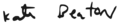 Signature of Kate Beaton