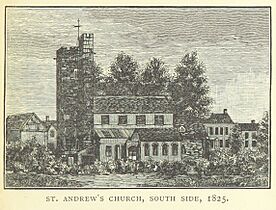 St Andrew's Church, Rugby (1825 drawing)