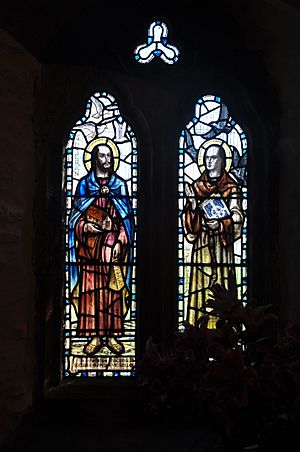 Stained glass in St Materiana's Church, Tintagel (5631)