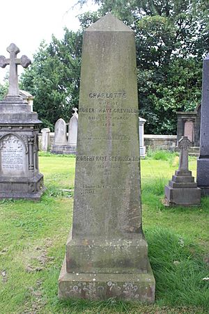 The grave of Robert Kaye Greville, Dean Cemetery, Edinburgh